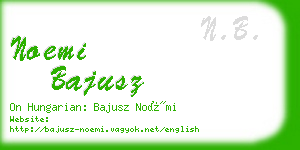 noemi bajusz business card